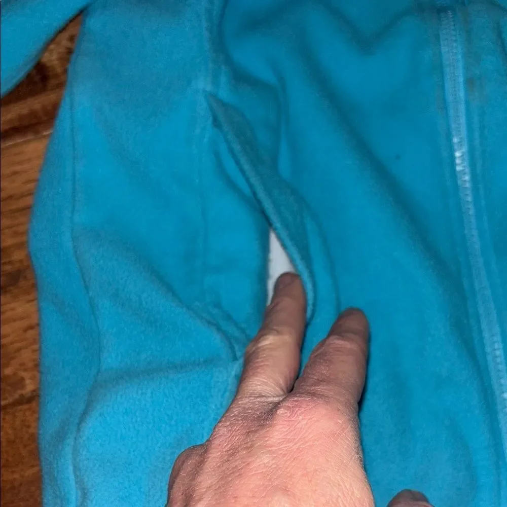 The North Face Blue Fleece Jacket with High Collar